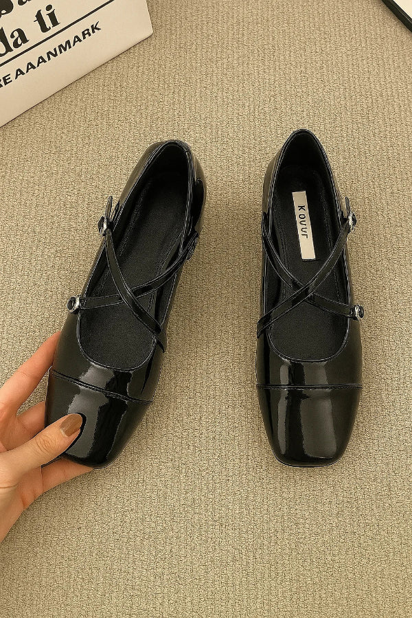 Rounded Ballet Shoes with Strap for Women | Ideal for Everyday Use