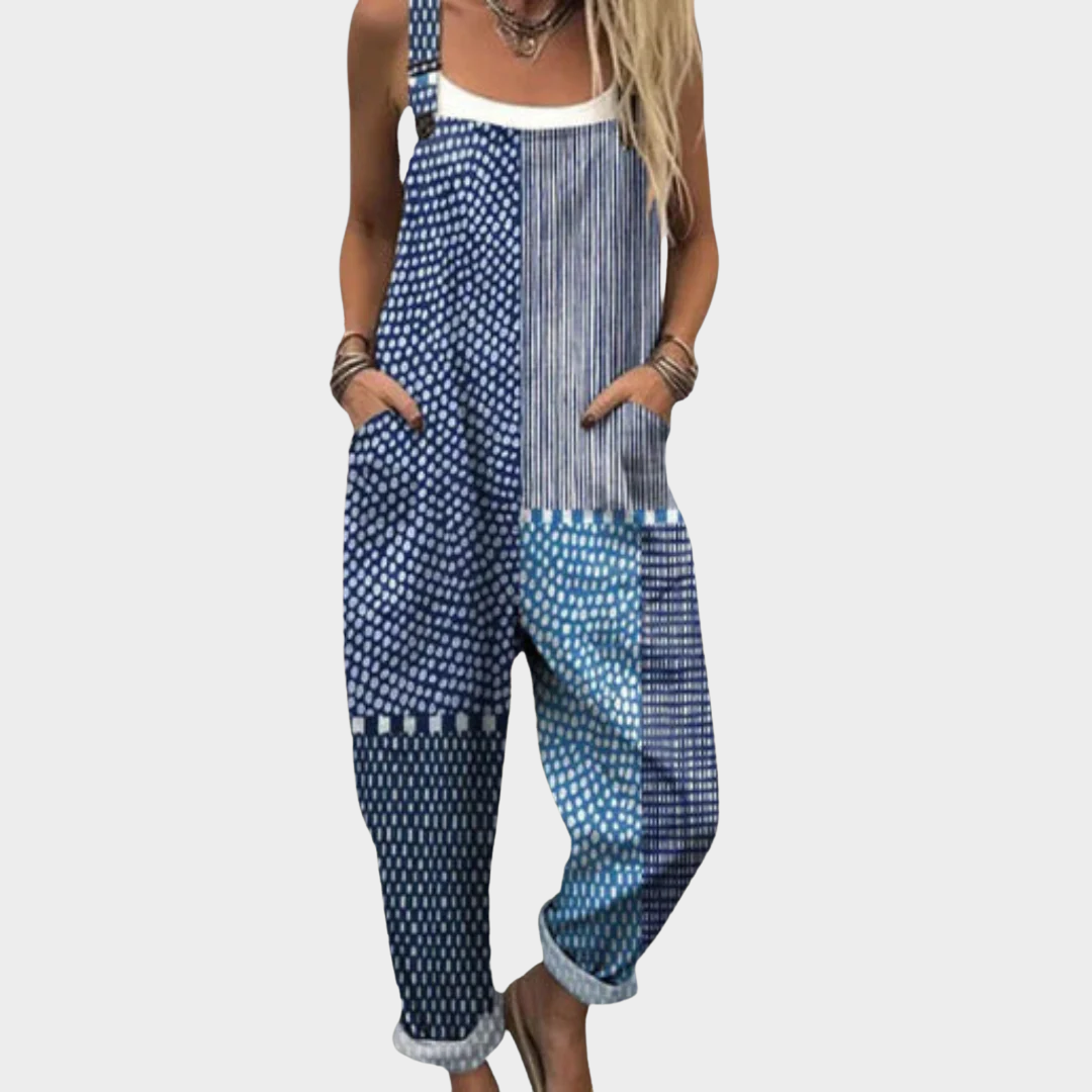 Patchwork Design Jumpsuit for Women
