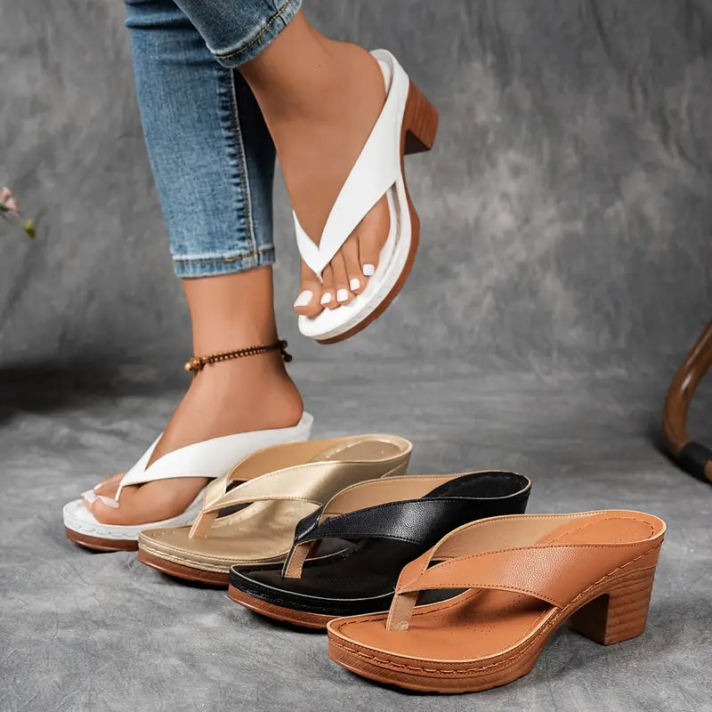 Wedge Heel Sandals with Wide Strap for Women | Perfect for Summer