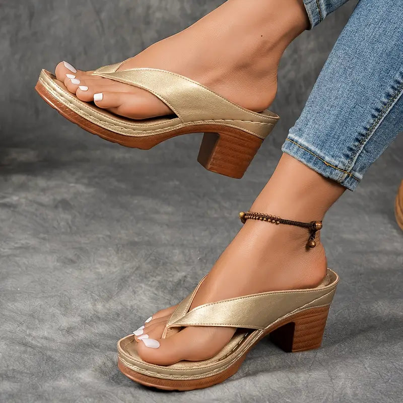 Wedge Heel Sandals with Wide Strap for Women | Perfect for Summer