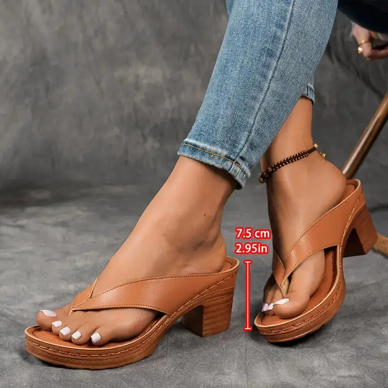 Wedge Heel Sandals with Wide Strap for Women | Perfect for Summer