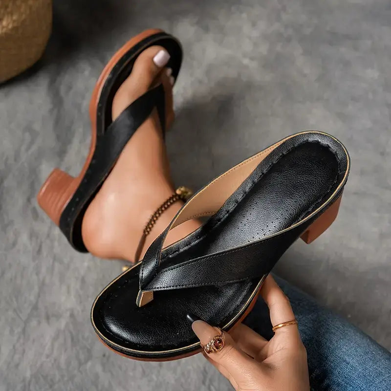 Wedge Heel Sandals with Wide Strap for Women | Perfect for Summer