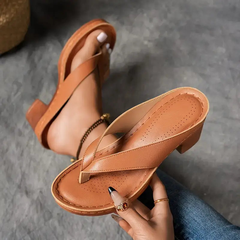 Wedge Heel Sandals with Wide Strap for Women | Perfect for Summer