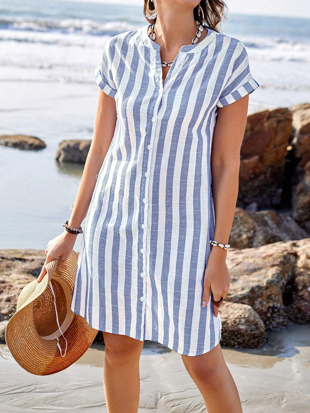 Casual Striped Dress for Women