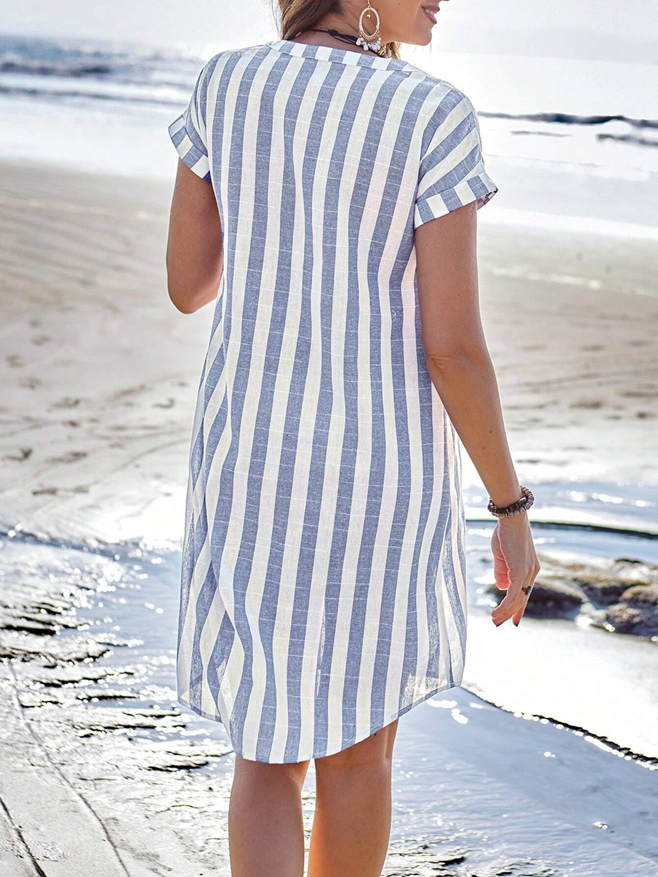 Casual Striped Dress for Women