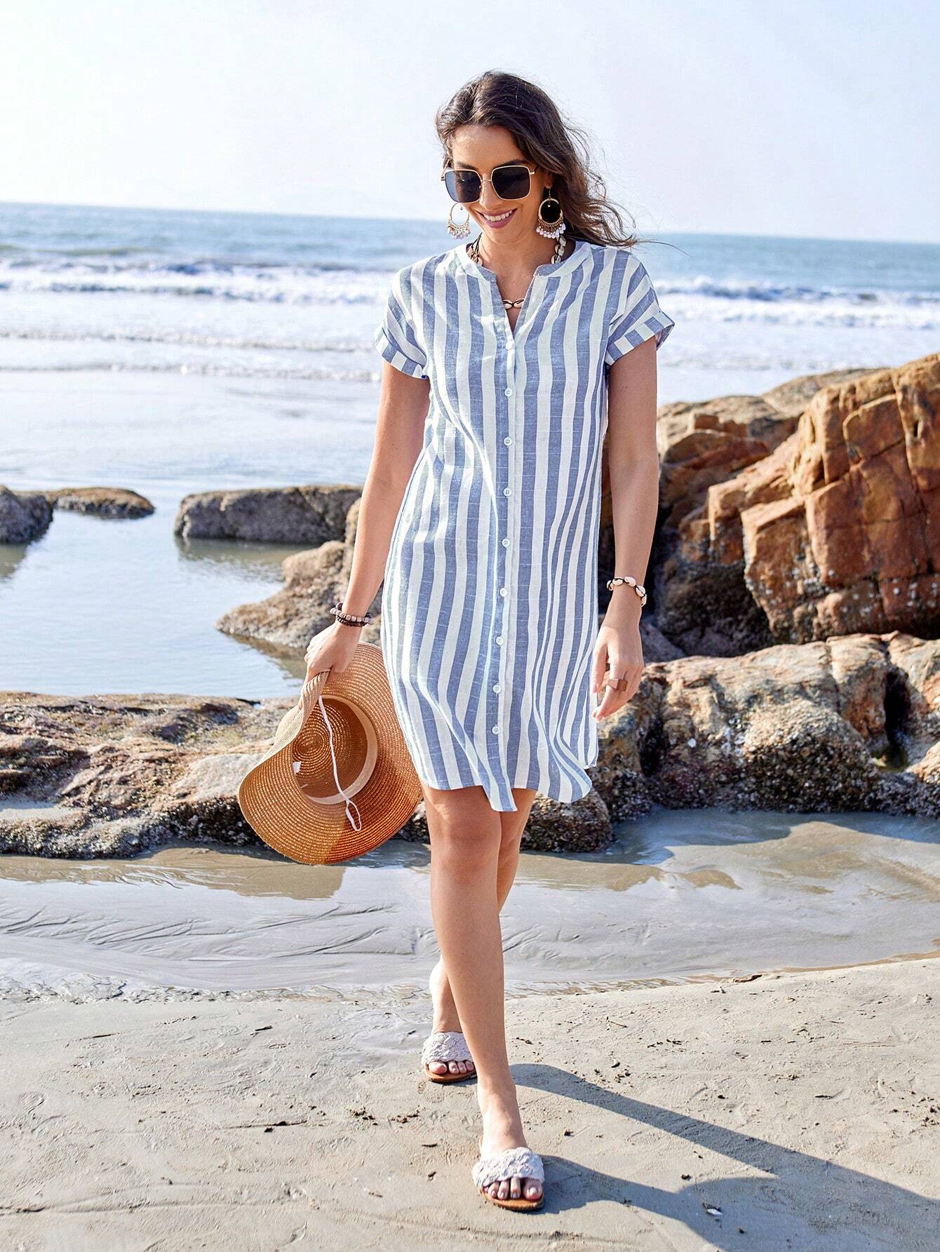 Casual Striped Dress for Women