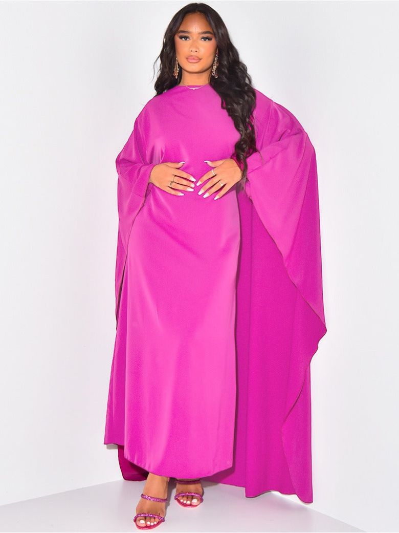 Long Dress with Wide Sleeves for Women