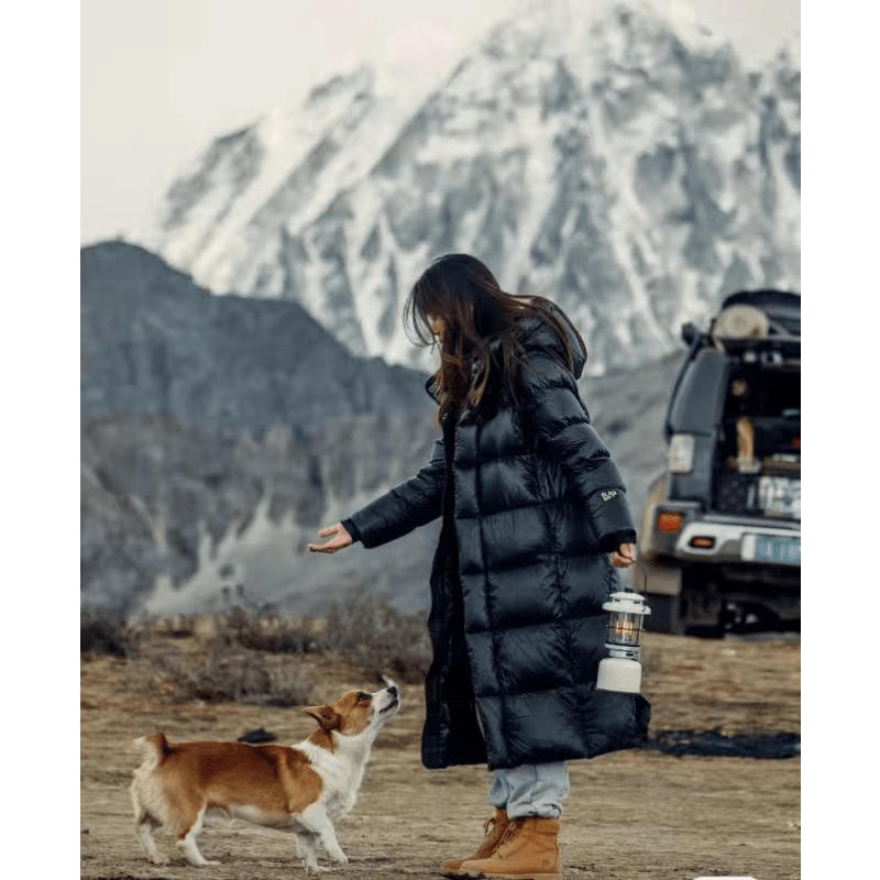 Long Puffer Coat for Women
