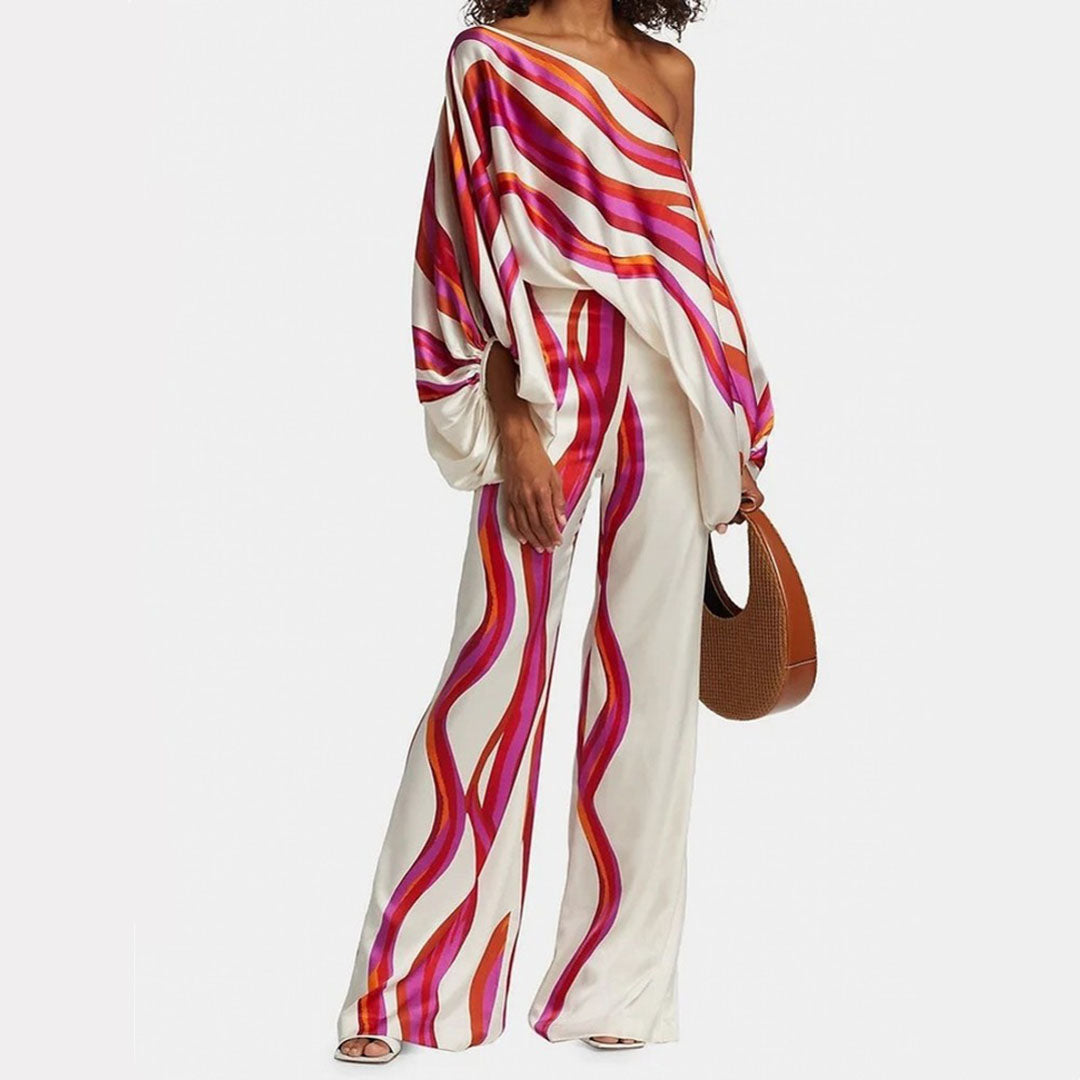 Two-Piece Set with Batwing Sleeves for Women | Ideal for Summer