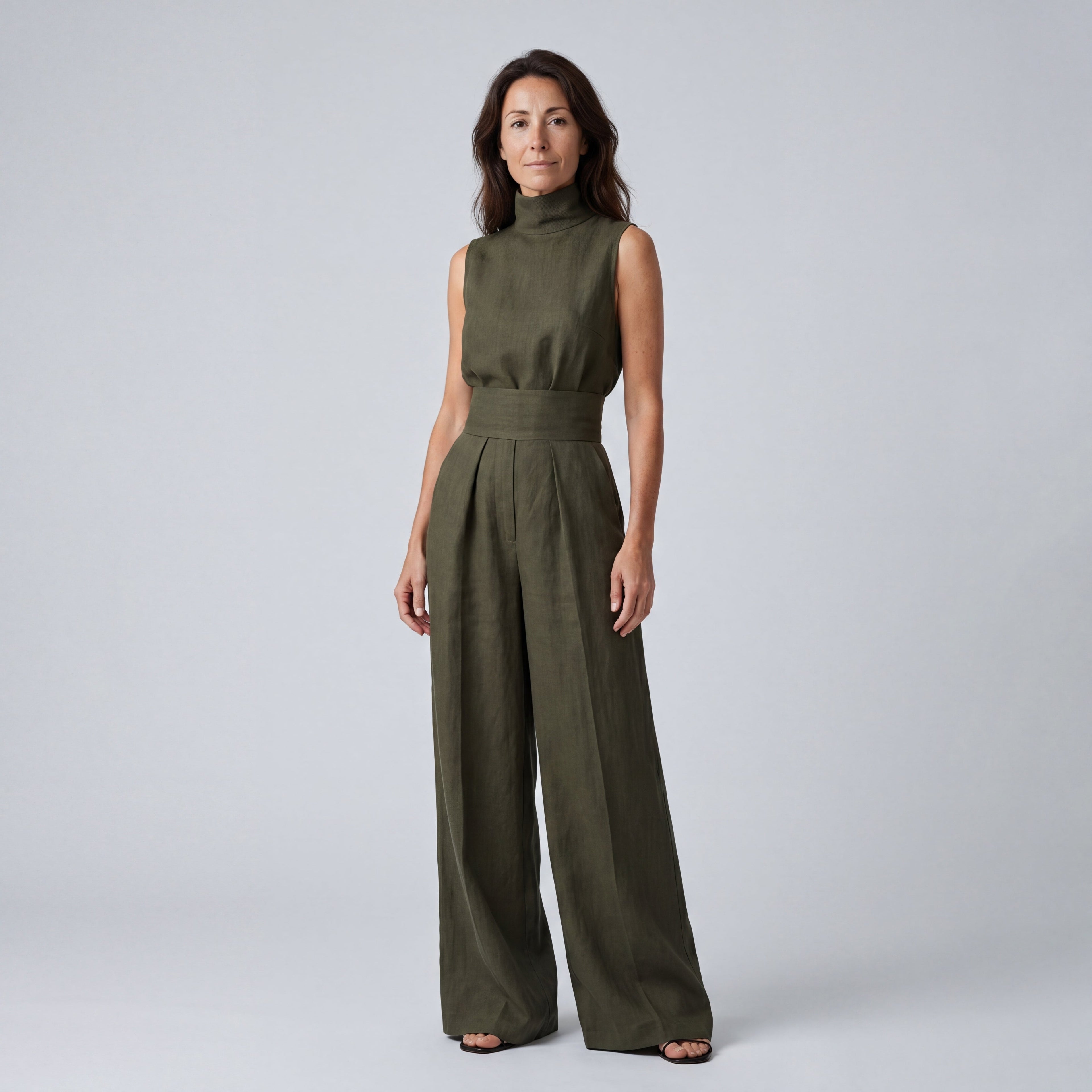 Women's Sleeveless T-Shirt and Wide-Leg Pants Set | Perfect for Summer
