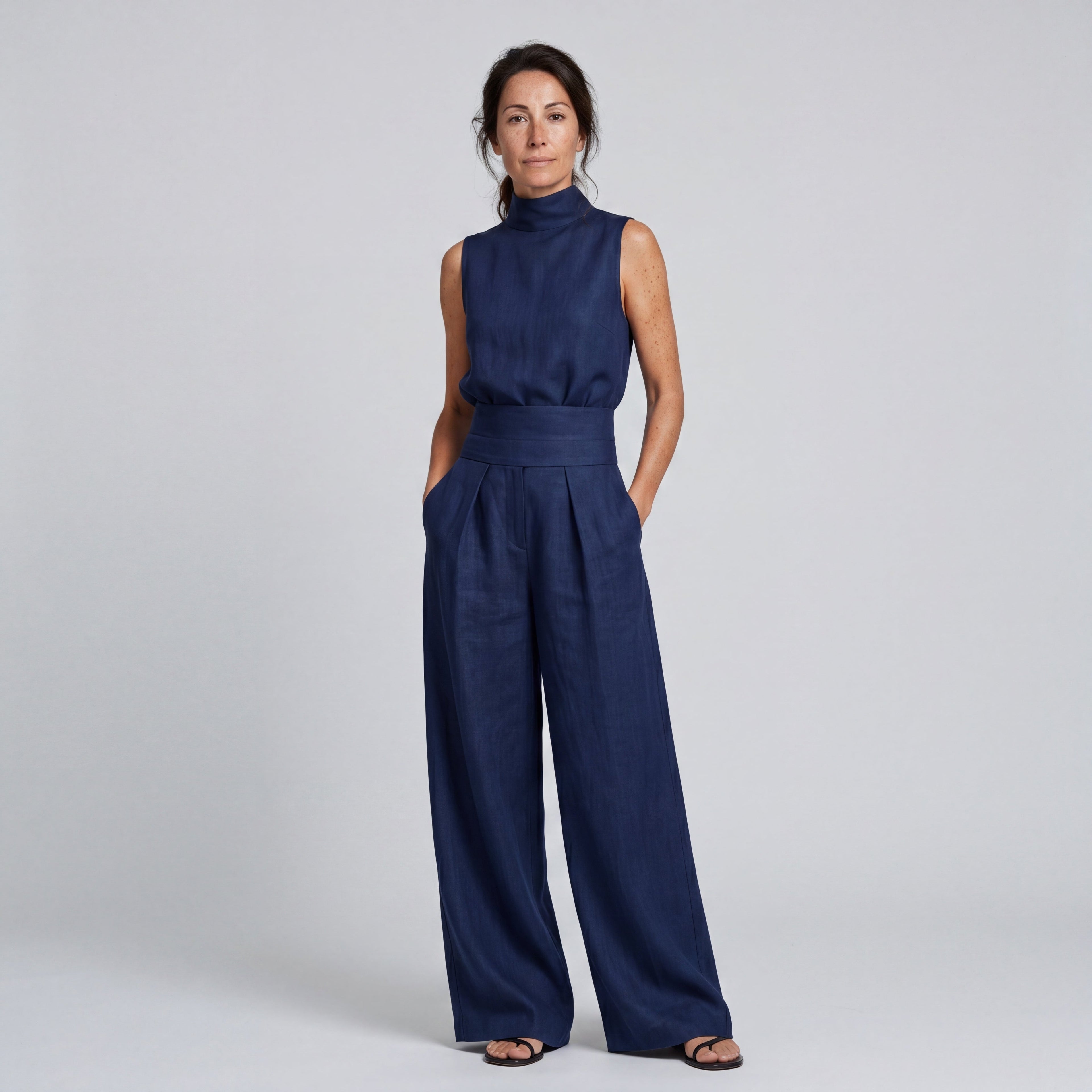 Women's Sleeveless T-Shirt and Wide-Leg Pants Set | Perfect for Summer