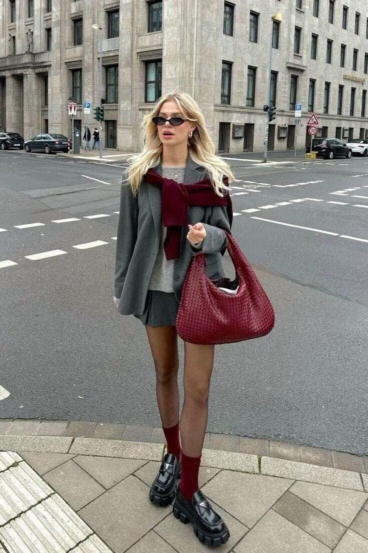 Medium Woven-Look Bag for Women