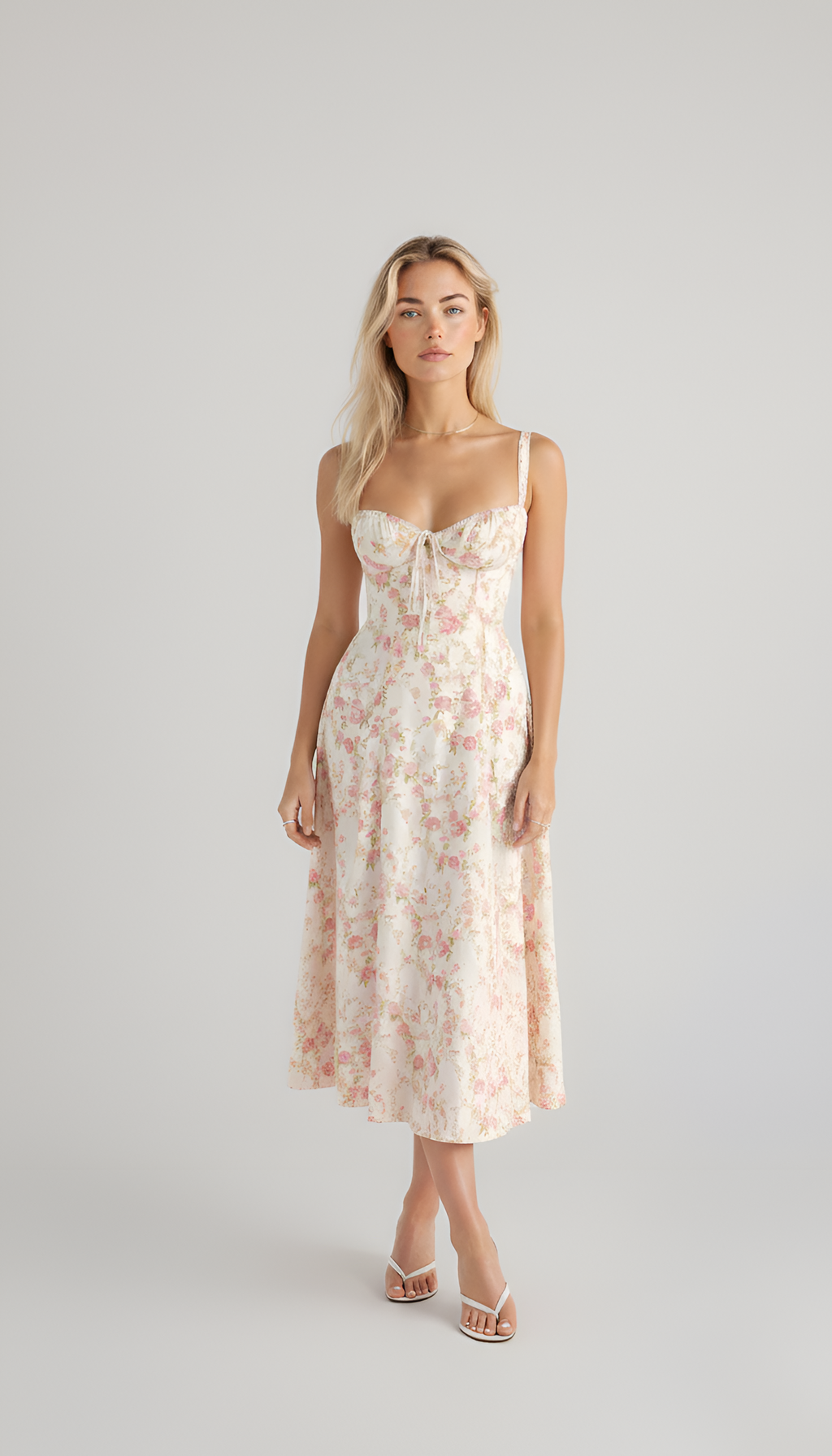 Floral Midi Dress for Women