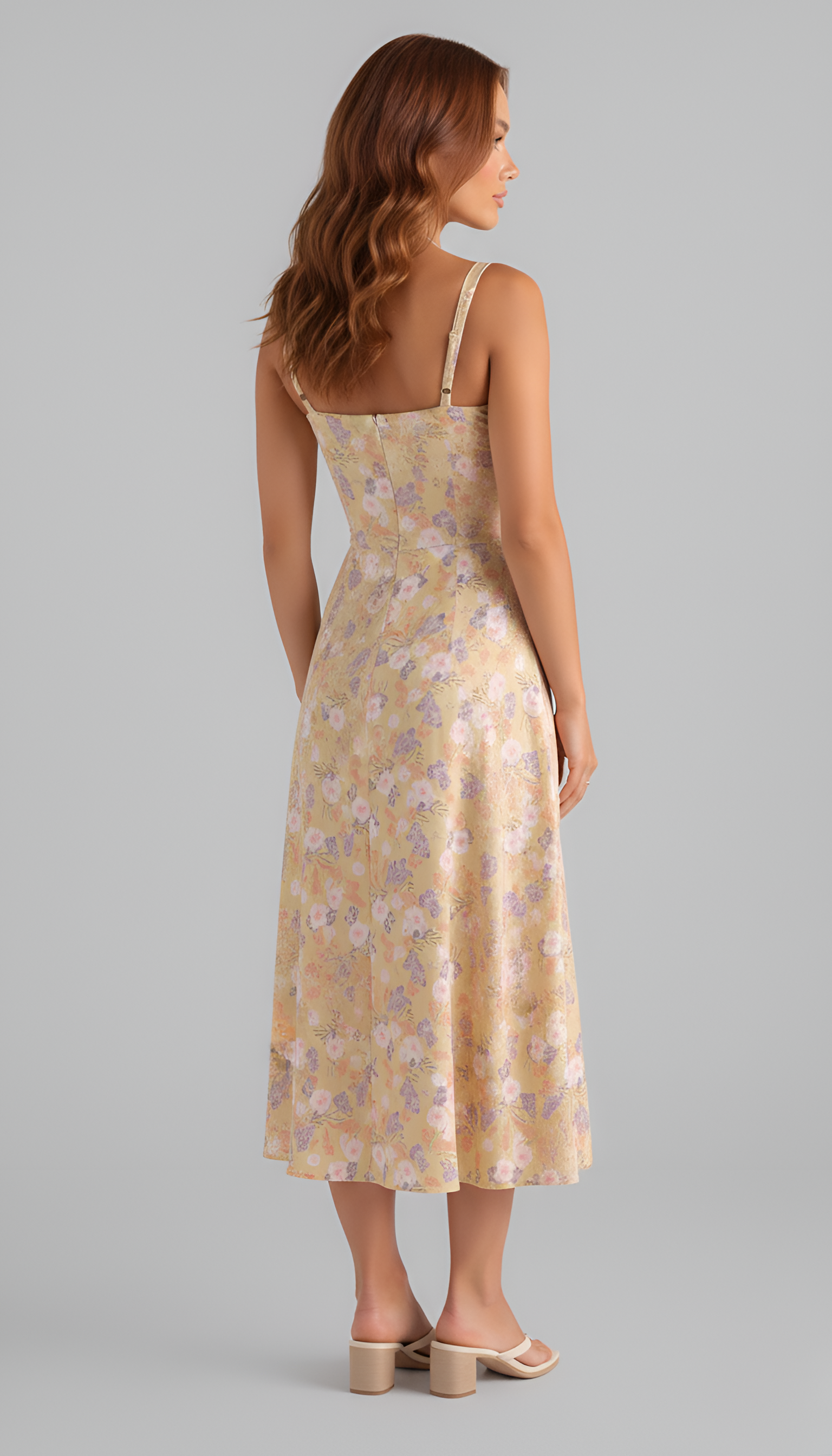 Floral Midi Dress for Women