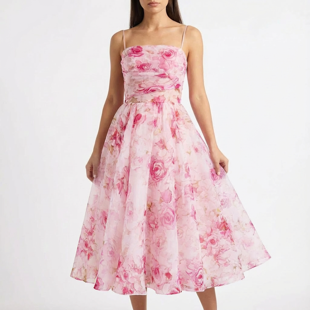 Printed Midi Dress for Women