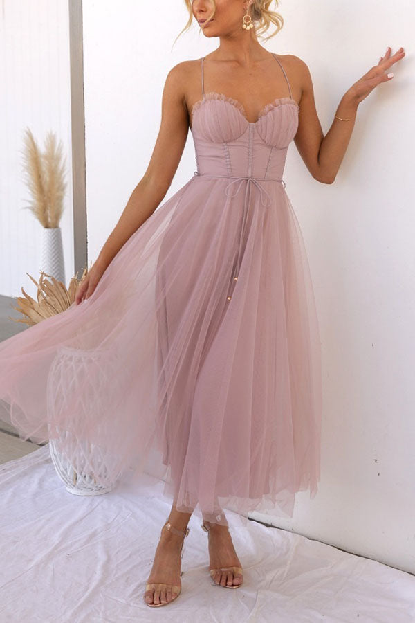 Tulle Cocktail Dress with Corset for Women