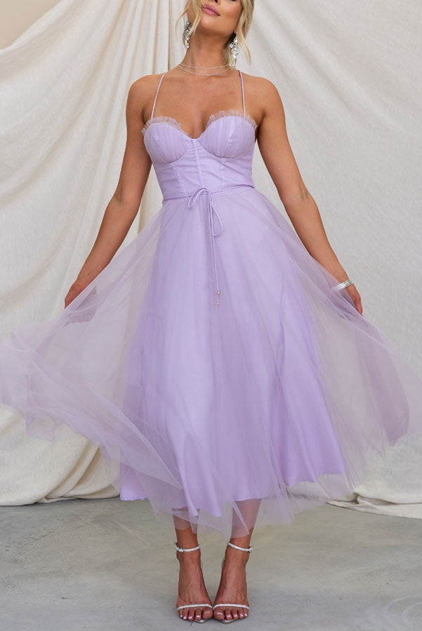 Tulle Cocktail Dress with Corset for Women