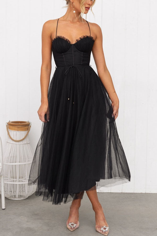 Tulle Cocktail Dress with Corset for Women