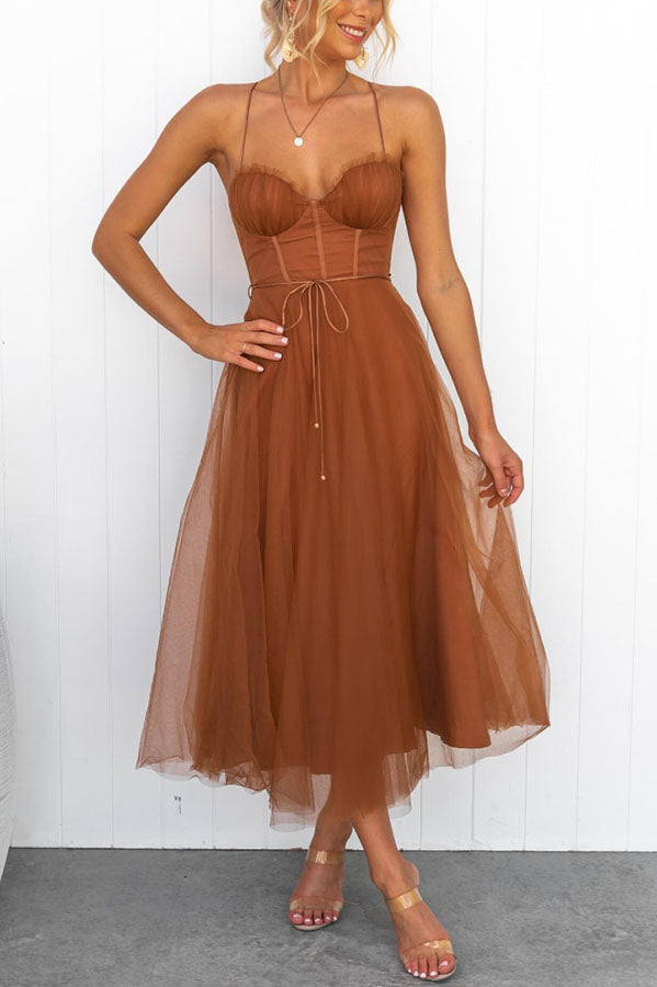 Tulle Cocktail Dress with Corset for Women