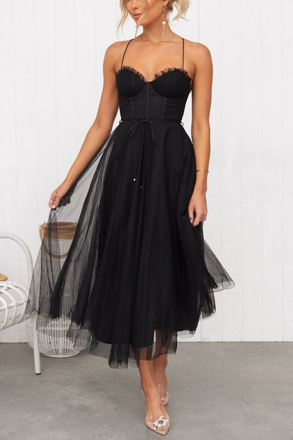 Tulle Cocktail Dress with Corset for Women