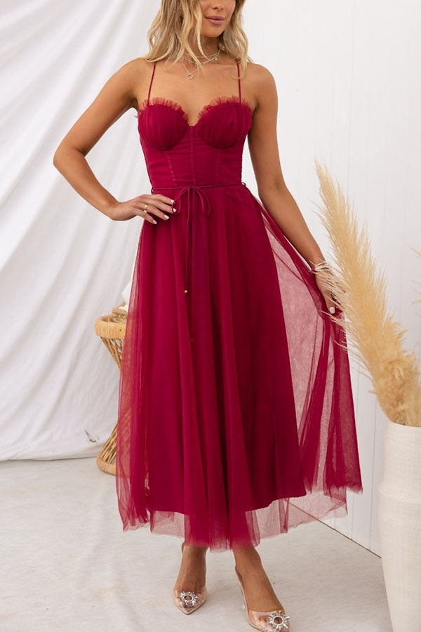 Tulle Cocktail Dress with Corset for Women