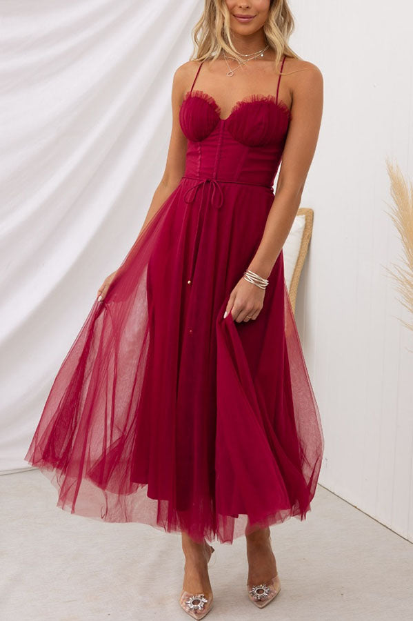 Tulle Cocktail Dress with Corset for Women