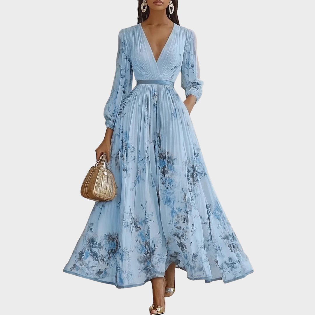 Pleated Maxi Dress for Women