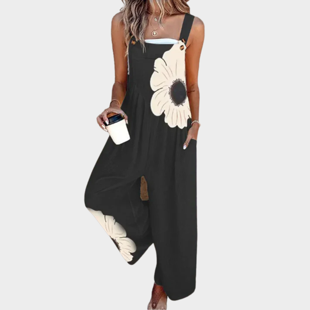 Printed Sleeveless Jumpsuit for Women