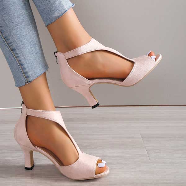 Women's High Heel Sandals with Back Closure