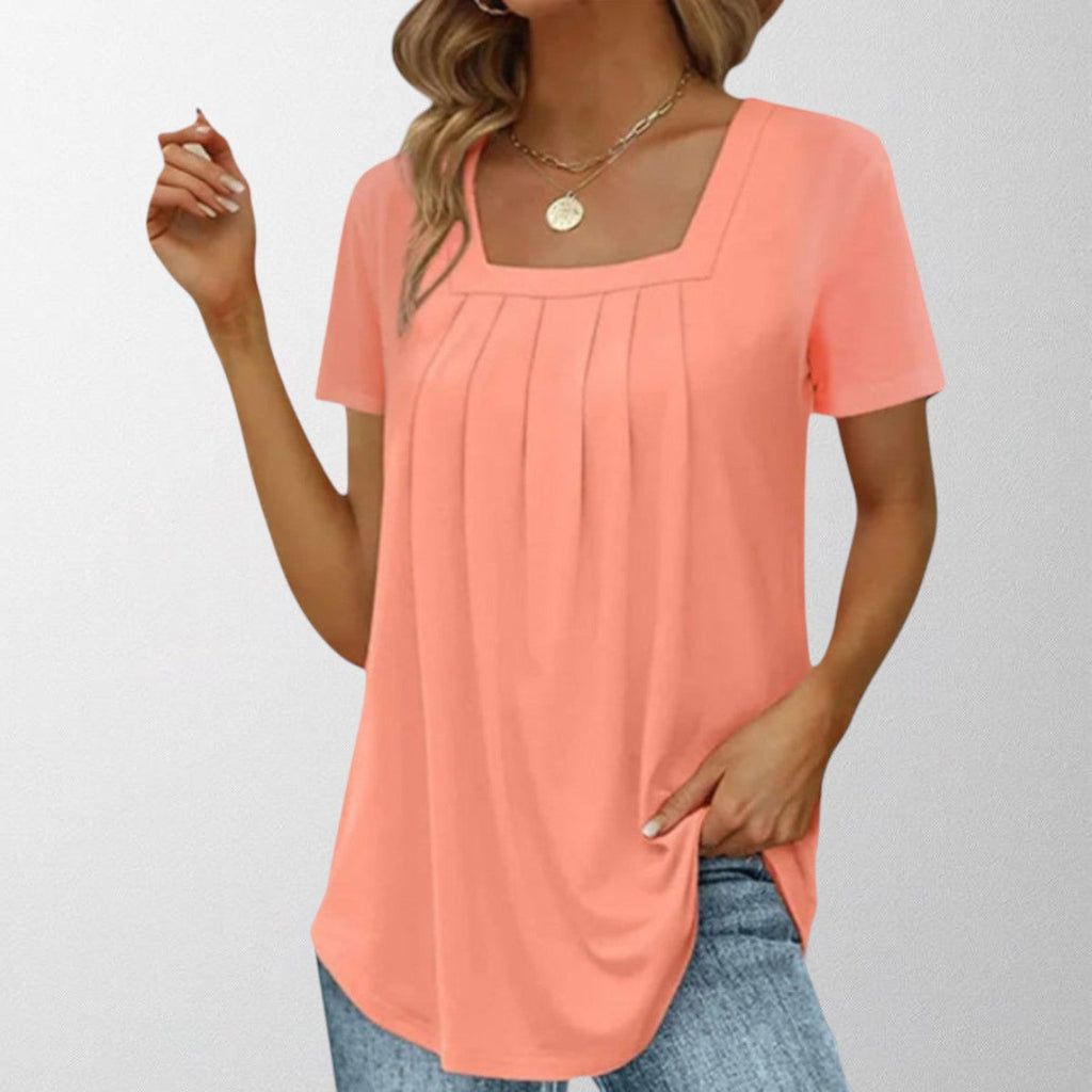 Light Pleated Blouse for Summer for Women