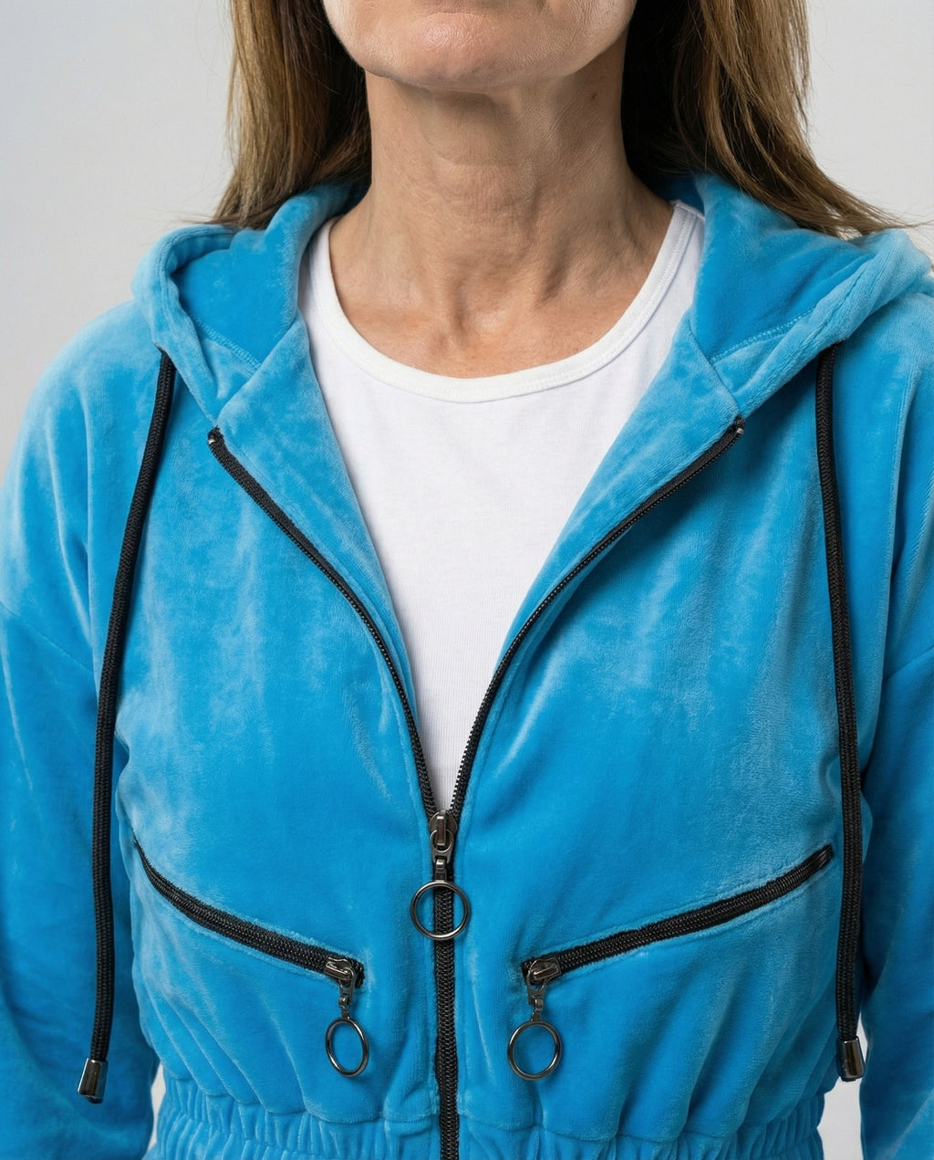 Women's Cotton Blend Casual Hoodie Jumpsuit