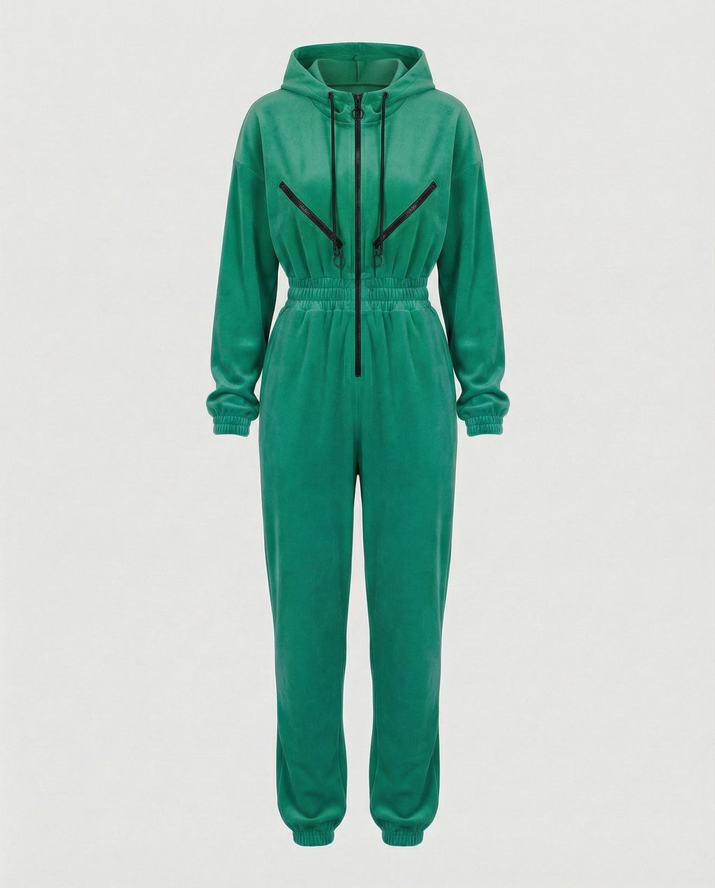 Women's Cotton Blend Casual Hoodie Jumpsuit