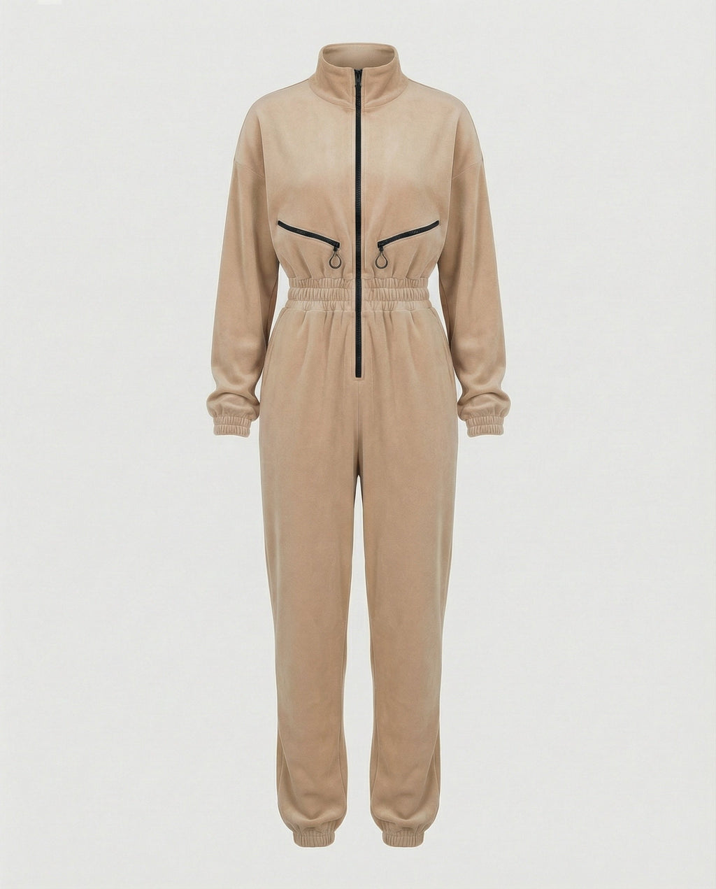 Women's Cotton Blend Casual Hoodie Jumpsuit