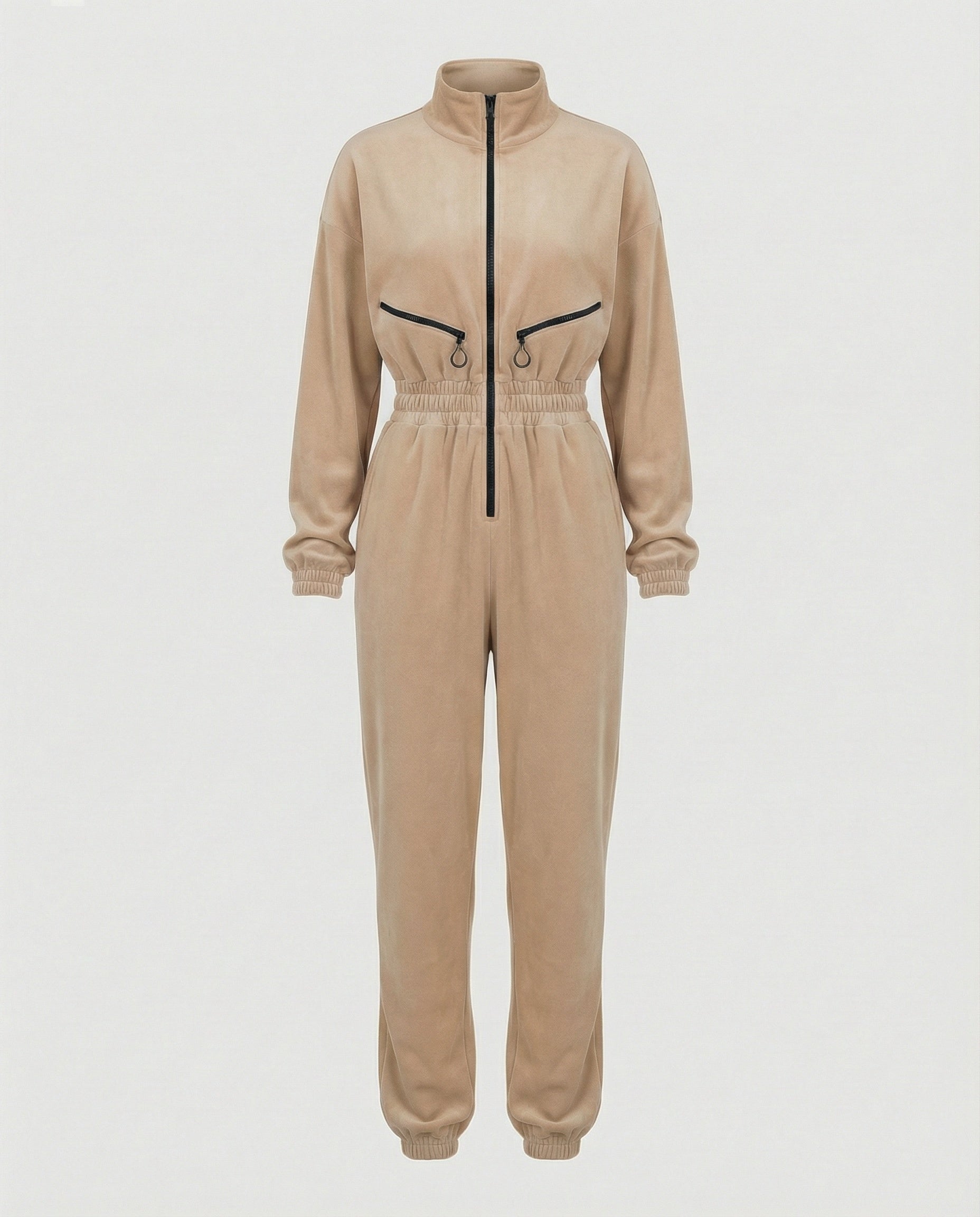 Women's Cotton Blend Casual Hoodie Jumpsuit
