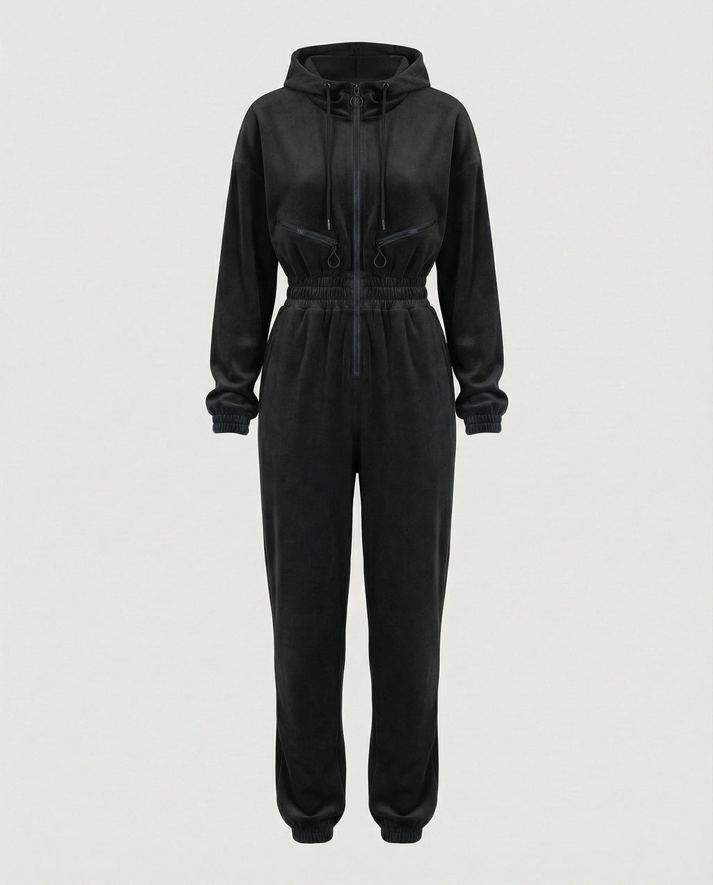 Women's Cotton Blend Casual Hoodie Jumpsuit