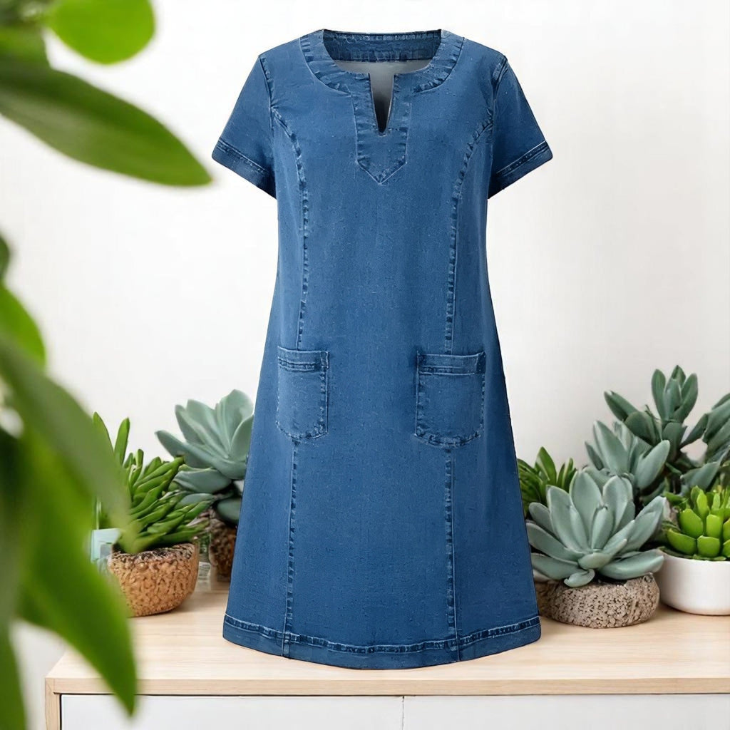 Denim Dress with Pockets for Women | Ideal for Everyday Wear