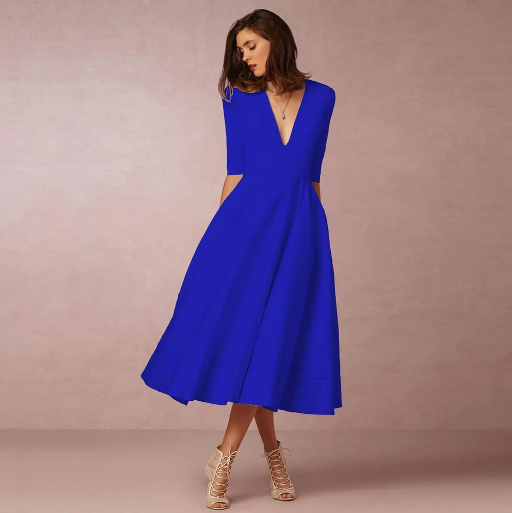 Elegant Midi Dress for Women