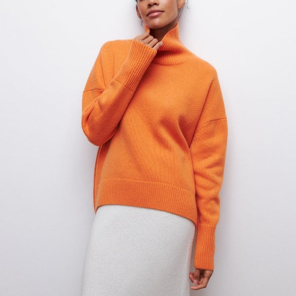 Oversized Turtleneck Sweater for Women