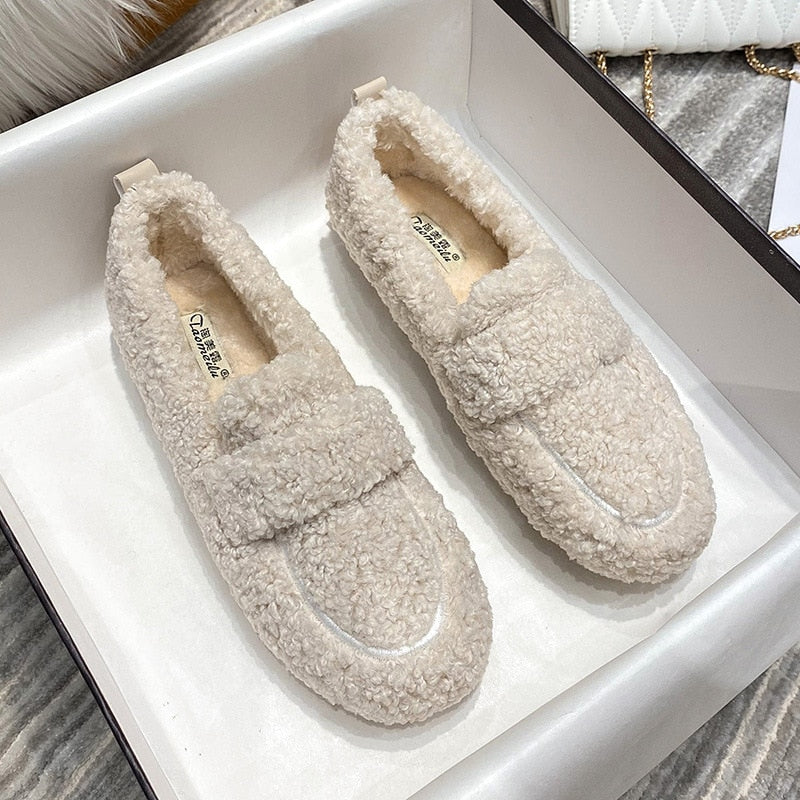 Women's Plush Flat Shoes