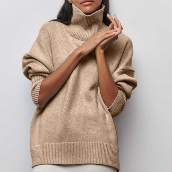 Oversized Turtleneck Sweater for Women