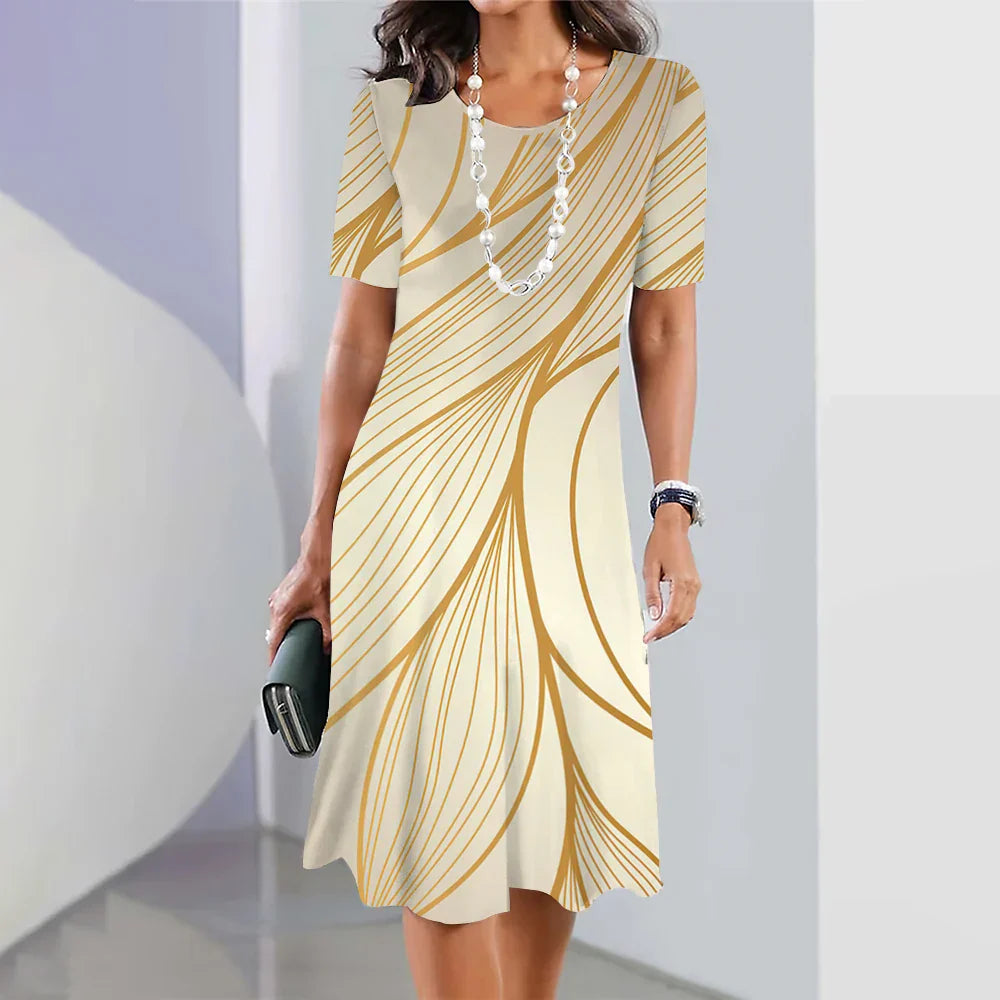 Printed Midi Dress for Women