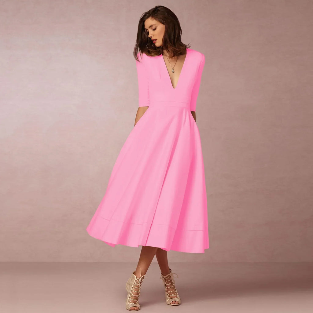 Elegant Midi Dress for Women