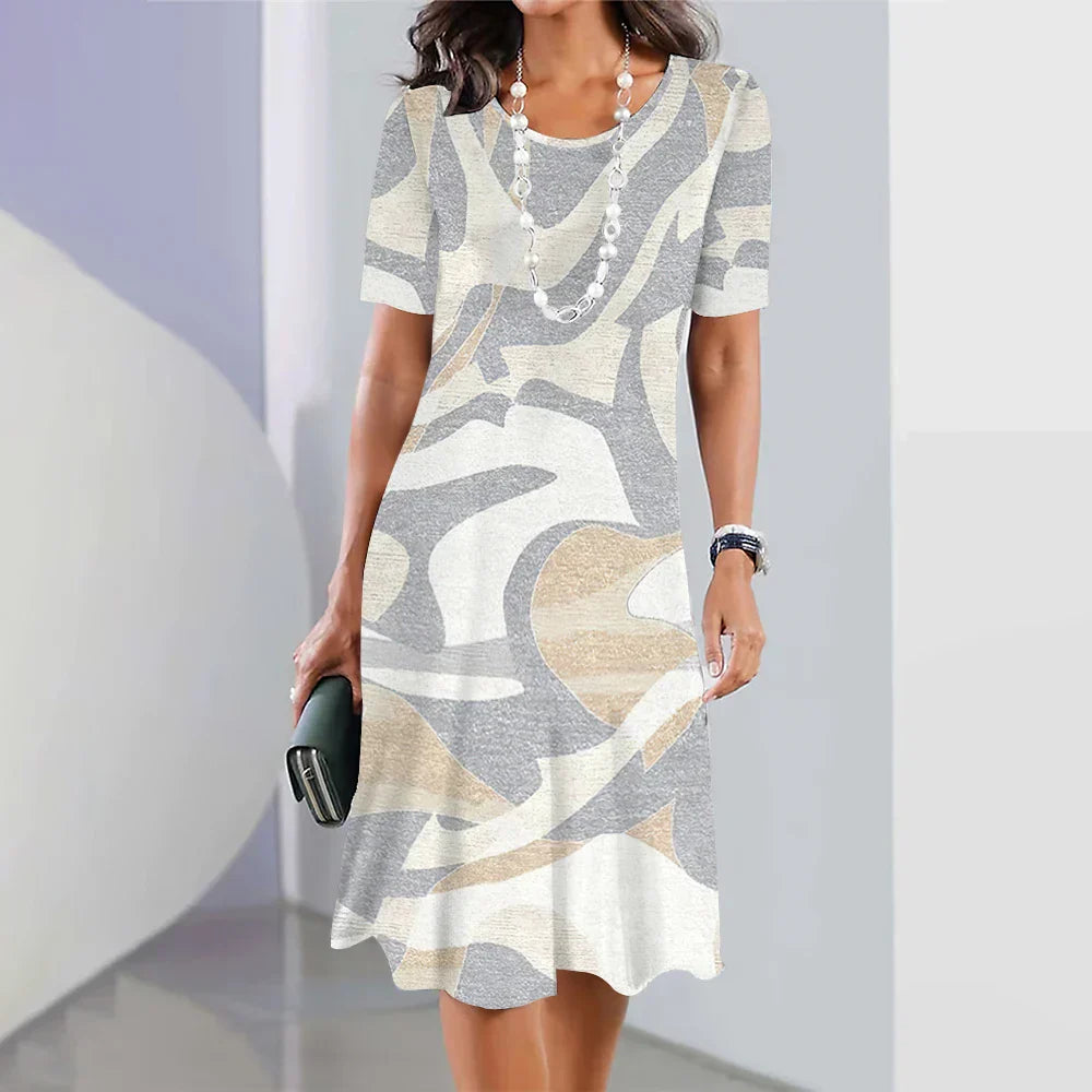 Printed Midi Dress for Women