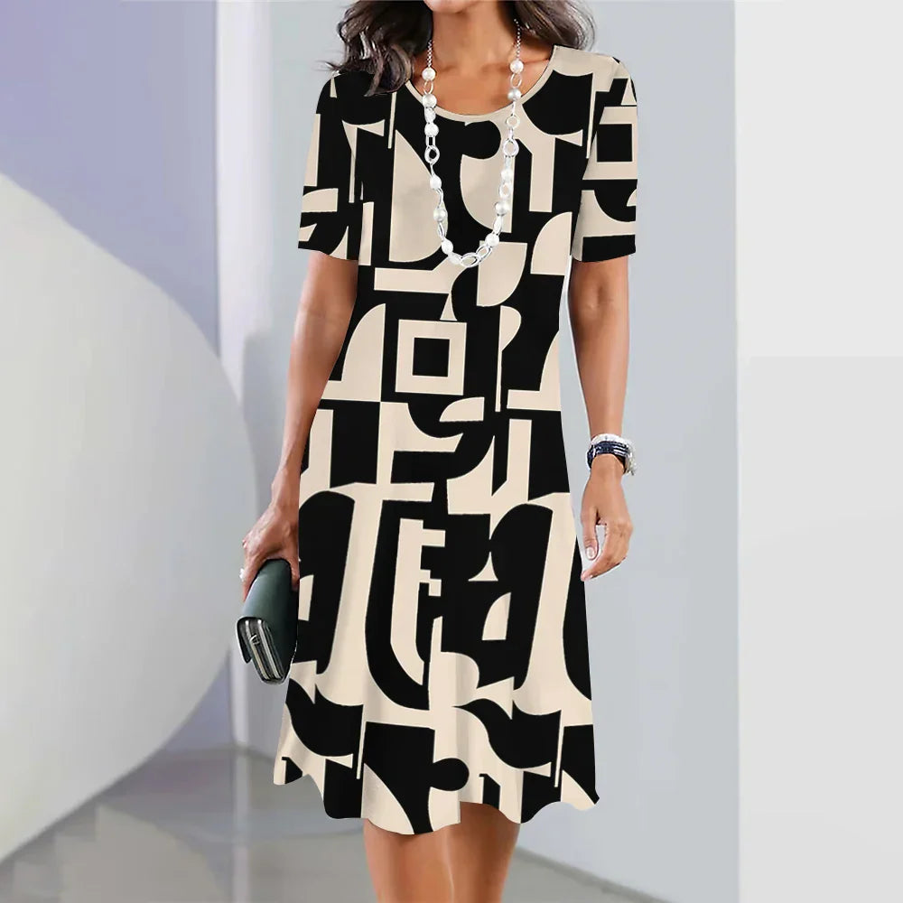 Printed Midi Dress for Women