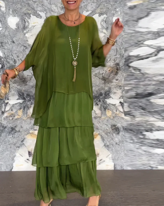 Women's Batwing Sleeve Maxi Dress | Ideal for Everyday Wear