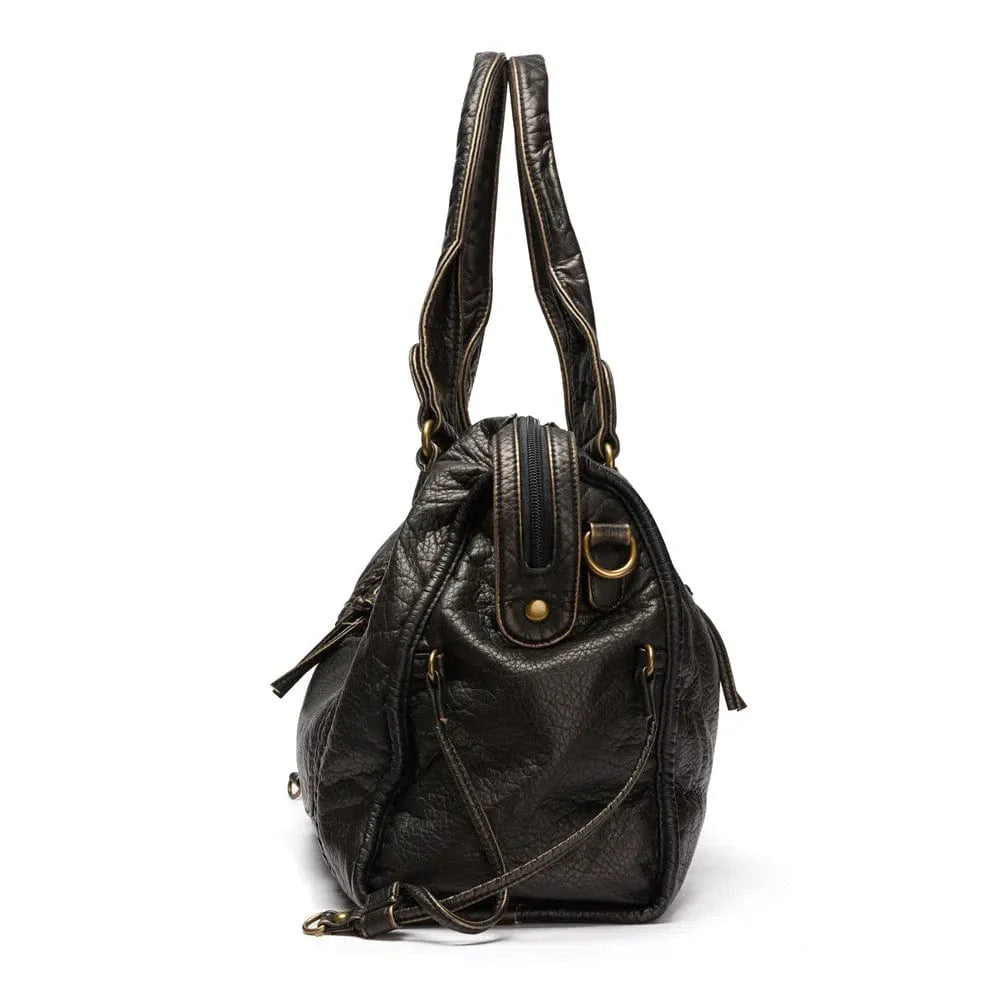 Large vintage-style handbag for women