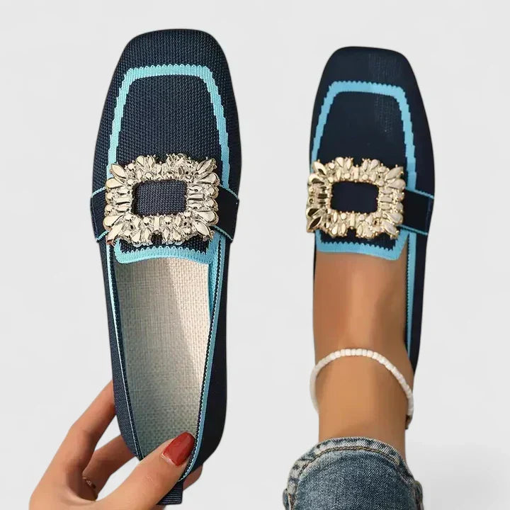 Flat Shoes with Stone Embellishments for Women
