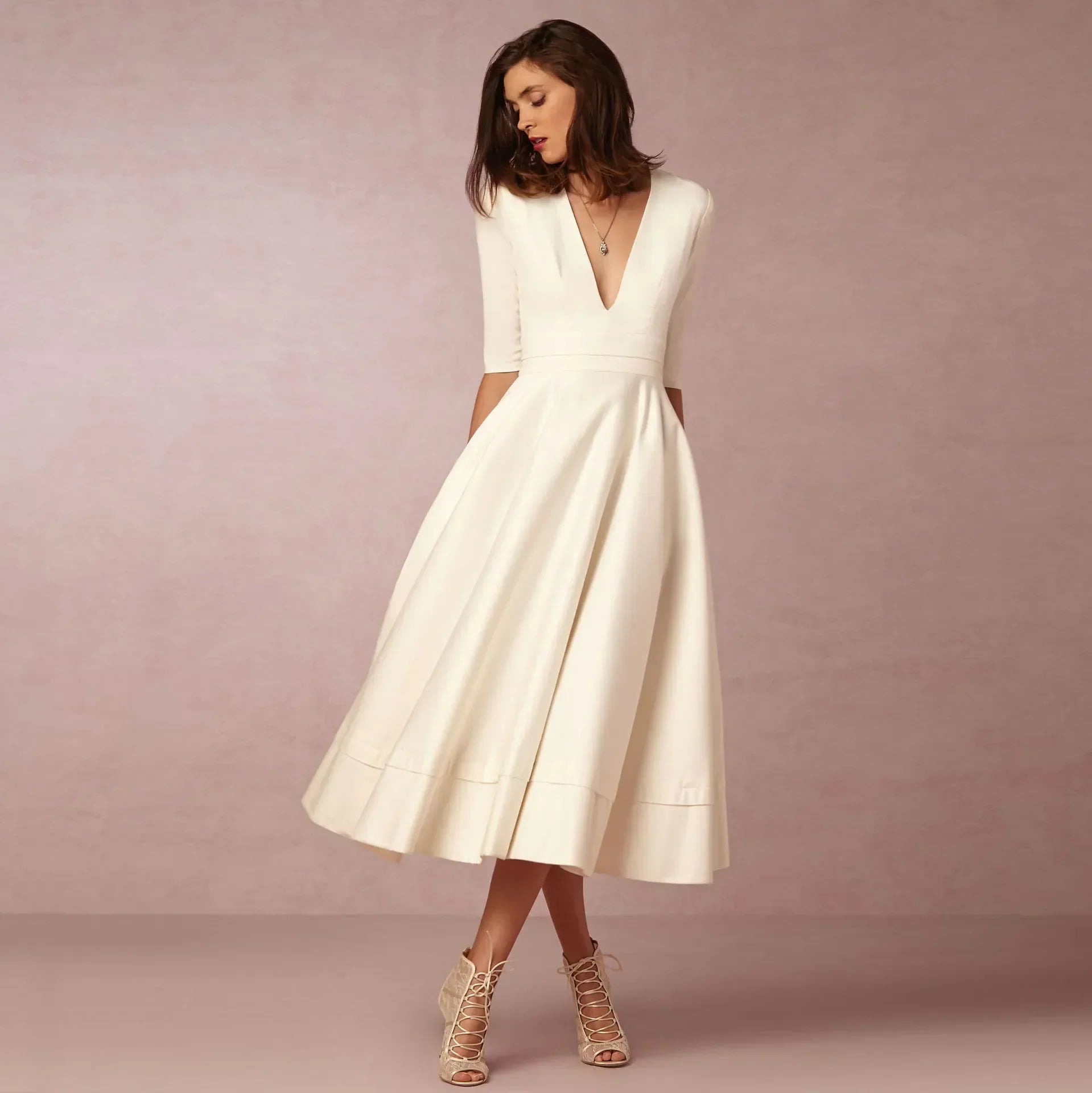 Elegant Midi Dress for Women