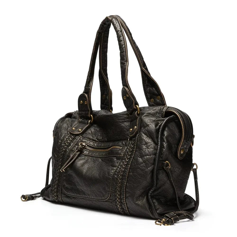 Large vintage-style handbag for women