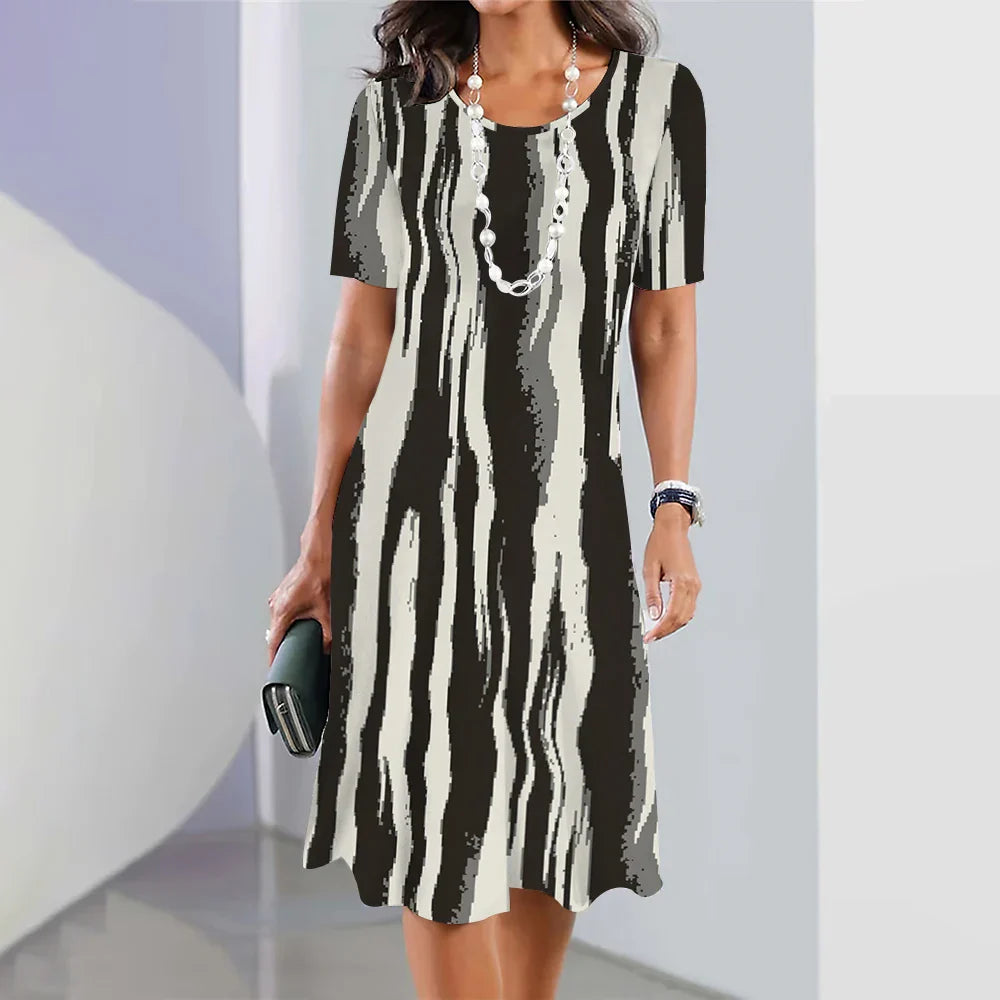 Printed Midi Dress for Women